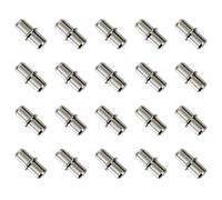Zeeorymn Support d'Étagère,20Pcs Taquet Etagere Étagère Broches Cheville Etagere Supports de Plaque en Métal Nickelé pour Armoire, Bureau et Étagère- 4.5mm*14.6mm