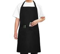 Zeeorymn Tablier de chef pour homme et femme, tablier de cuisine avec poches, tablier réglable résistant aux taches, 1 paquet