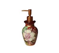 Zeepdispenser Distributeur de savon en céramique, distributeur de lotion de gaufrage raffiné, distributeur de savon à plat pour la cuisine, salle de bain et salle de bain Dispenser voor handzeep(A)