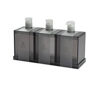Zeepdispenser Distributeurs de savon Pousser Type de pompe-Bouteilles Distributeur de savon for la cuisine, salle de bains et Vanités 550 Countertop Ml × 3 (18,6 Oz) Dispenser voor handzeep(Gray)