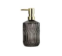 Zeepdispenser Marbre en verre sculpté Distributeur de savon Shampooing Distributeur de savon à la main Distributeur de savon domestique Salon de beauté 390ml / 13.7zz Dispenser voor handzeep(Gray)