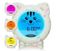 Zeepy Horloge Enfant 4 Phases Apprentissage Sommeil | Reveil Enfant Educatif Jour/Nuit & Veilleuse Bébé USB | Cadeau Naissance Idéal - Kip Le Chaton