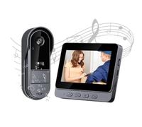 Zeerkeer Sonnette Vidéo sans Fil 2.4GHz Connectée, Écran 4.3", Visiophone Extérieur Étanche IP65, Portier Vidéo 1080P Full HD 170° Grand Angle, Vision Nocturne, Notification Instantanée pour Maison