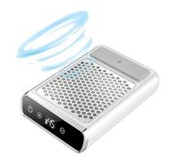 Zeetan Dépoussiéreur D'Ongles sans Fil Rechargeable 80W, Extracteur D'Aspiration LED Touch Nails, Puissant Ventilateur D'Aspirateur À Ongles Équipement De Nettoyage De Salon d'art D'Ongles