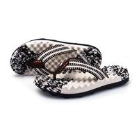 Zeetan Pantoufles Plantaires De Massage D'Acupression pour Hommes Et Femmes, Sandales Antidérapantes À Tongs Chaussures De Massage À Domicile Soulagent La Douleur De La Voûte Plantaire,Marron,45
