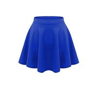 Zeetaq Jupe patineuse évasée taille haute pour enfant Taille 2-13 ans, bleu marine, 13. Years