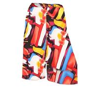 Zeetaq Mini short court uni taille élastique pour femme Taille 36-54, Peinture multiple, 52-54