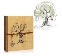 ZEEYUAN Album Photo 200 Pochette 10x15 Plaque Acrylique Arbre de Vie