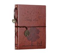 ZEEYUAN Album Photo,Scrapbooking Album Souple en DIY Cuir Album Photos 60 Pages Noires Famille Livre d'or Mariage Spécial Noël Saint Valentin Cadeaux d'anniversaire Unique Présent