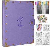 ZEEYUAN Album Photo Scrapbooking, Albums Photos DIY MéTalliques 60 Pages Scrapbooking Livre Fait à La Main DIY Album, Saint Valentin, Anniversaire, Cadeaux de Mariage