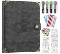 ZEEYUAN Album Photo Scrapbooking, Albums Photos DIY MéTalliques, 60 Pages Scrapbooking Livre Fait à La Main DIY Album, Saint Valentin, Anniversaire, Cadeaux de Mariage