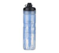 ZEFAL Arctica 75 Soft Cap avec Protection No Mud - Bidon Vélo 750 ml - Gourde Vélo Isotherme - Inodore et Etanche avec Protection contre la Boue - Bidon Sport sans BPA - Bleu/Argent - 750 ml