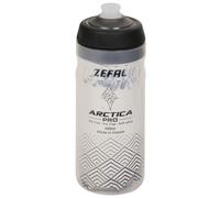 Zéfal Arctica Pro 55, Bidon Vélo 550 ML - Gourde Vélo Isotherme Noir-Argent 550