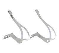 ZEFAL Cale-Pieds Christophe - Paire de Cale-Pieds Vélo Vintage en Acier Chromé S