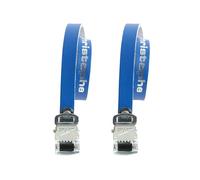 Courroies zefal christophe leather toe straps cuir bleu