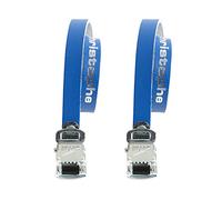 ZEFAL Christophe Leather Toe-Straps Lot de 2 Courroies cale-Pieds Mixte Adulte, Bleu, 370 mm