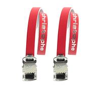 ZEFAL Christophe Lot de 2 Courroies cale-Pieds Rouge