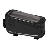 ZEFAL Console Pack-Sacoche De Cadre Etanche avec Support Téléphone Intégré-Sac de Vélo Et Porte Smartphone Cyclisme Mixte Adulte, Noir, T1 - 0.8L