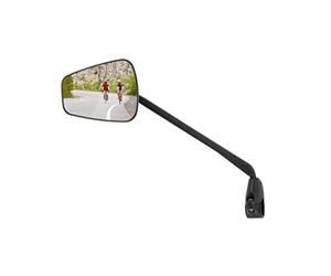 ZEFAL Espion Z56 - Rétroviseur Gauche compatible ebike vélo électrique à miroir incassable et rabattable, Mixte Adulte, Noir, Taille Unique