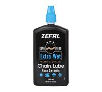 ZEFAL Extra Wet Lube 120 ML-Lubrifiant céramique Premium chaîne vélo-Très Longue durabilité Cyclisme Mixte Adulte, Noir-Bleu, 120 ML