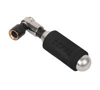 ZEFAL EZ Big Shot-Noir & Argent Gonfleur CO² + cartouche 16g - Compact, léger, rapide et sans effort Mixte Adulte, Noir et Argent, Taille Unique