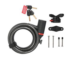 Zéfal K-Traz, Câble Antivol Vélo - Cadenas Vélo avec support - Cadenas pour vélo, trottinette, vélo électrique et scooter
