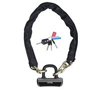 Antivol velo chaine a cle zefal k-traz m18 diam 10mm noir 1.10m avec 3 cles