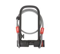 Zéfal Antivol en U K-traz U13 – Code – 230×115×13 mm – Câble 10×1200 mm – Noir/Rouge
