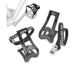 ZEFAL Kit Cale-Pieds Clips 43 + Lot de 2 Courroies Christophe Toe-Straps 515XL Sangles Cyclisme