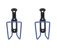 ZEFAL Pack Alu Plast 124 - Pack de Deux Porte-Bidons Velo - Porte Gourde en Aluminium pour Tout Type de Velo - Léger et Robuste - Bleu
