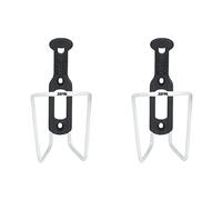 ZEFAL Pack Alu Plast 124 - Pack de Deux Porte-Bidons Velo - Porte Gourde en Aluminium pour Tout Type de Velo - Léger et Robuste - Blanc