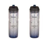 ZEFAL Pack Arctica 75 - Lot de Deux Bidon Velo Isotherme 750 ml - Bleu | Gourde Isotherme Velo sans BPA - Bidon Eau Inodore et Etanche - Bidon Sport - 2 x 750 ml