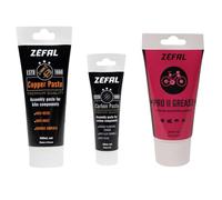 ZEFAL Pack Maintenance - Pro II Grease, Carbon Paste, et Copper Paste - Graisse Velo & Pâtes de Montage Carbone et à Base de Cuivre - Fabriqués en France