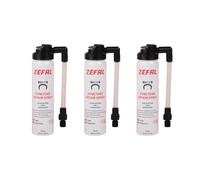 ZEFAL Pack Repair Spray 3x 75 ml - 3 x Bombe Répare Pneus Vélo - Gonfle et Répare Vélo - Schrader, Presta et Dunlop - 3 bouteilles de 75 ml