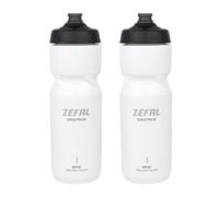 ZEFAL Pack Sense Pro 80 Blanc - Set de Deux Bidon Velo - Gourde Velo Route et VTT Légère et Étanche - Fabriqué en France - Blanc - 2 x 800 ml