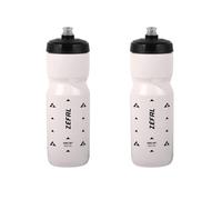 ZEFAL Pack Sense Soft 80 Bidon Velo et VTT- Lot de Deux Gourdes Sport Souples et Inodores - Bidon Eau Sans BPA - Tetine Silicone - Blanc, 2 x 800 ml