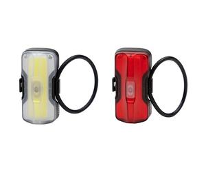 ZEFAL Pack Vision F20 Éclairage Avant + Vision R20 Feu Arriere Velo - Lumiere Velo Avant et Arriere Rechargeable USB-C - Éclairage Velo Avant et Arrière - 20 + 20 Lumens