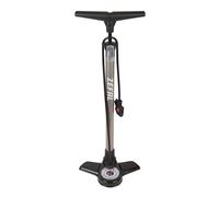 ZEFAL Profil Max FP20 - Pompe à pied vélo - Manomètre et Raccord Intuitif Z-Switch, Argent