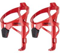 ZEFAL Pulse A2 - Porte Bidon Velo Léger - Porte Gourde Velo/VTT/Vélo de Route - Support Gourde Velo Résistant et Durable - 26 g - Rouge Feu - Fabriqué en France (Lot de 2)