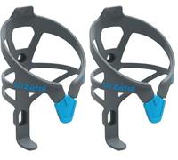 ZEFAL Pulse A2 - Porte-bidon vélo très léger - 26g Mixte Adulte, Gris/Bleu, Taille Unique (Lot de 2)