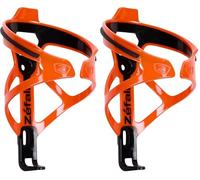 Zéfal Pulse B2 Porte-bidon bi-matière Premium et léger Mixte Adulte, Orange, Taille Unique (Lot de 2)