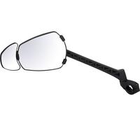ZEFAL Espion E100 Cargo - Rétroviseur Vélo et Vélo Électrique avec Petit Miroir Additionnel - Montage sur Guidon - Optimiser Visibilité Velo - 80 cm2 - Fabriqué en France, Noir