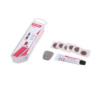 Zéfal – Kit réparation vélo Route – 6 pièces (patchs 15 mm, colle, râpe)