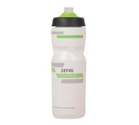 ZEFAL Sense Pro - Bidon/gourde à eau vélo/sport 650 & 800 ml - Premium et Etanche, Mixte Adulte, Blanc/vert, 80 cl