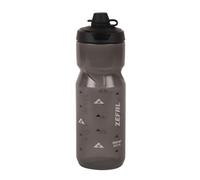 ZEFAL Sense Soft 80 No Mud Bidon Velo - Gourde VTT Avec Protection De La Tetine - Bidon Eau Sport Sans BPA - Noir Fume, 800ml