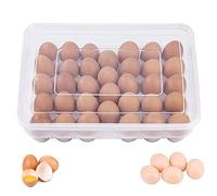 Zefeng Boite a Oeufs, Oeufs Conteneur, Boîte à Empilable, En Plastique, avec Couvercle, Couvercle pour 34 Cuisine Camping Pique Nique Stockage de Nourriture, (V094-Egg storage box)