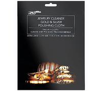 ZEFFFKA Chiffon de nettoyage pour le polissage de l'or et de l'argent pour Bijoux Pièces de monnaie, et autres objets de valeur Nettoyant pour métaux précieux Dissolvant de ternissure Microfibre Doux