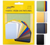 ZEFFFKA Patchs Tissu Thermocollant Jean L'intérieur L'extérieur Colle Plus Forte 100% Coton Décoration Réparation 14 Pcs Taille 7,5 cm x 10,5 cm