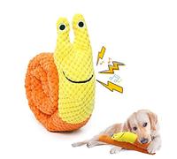ZEFOXETO Jouet puzzle pour chien - Jouet à renifler pour chien - Jouet interactif en peluche couineur pour dressage d'instinct et jeu de libération du stress (jaune)