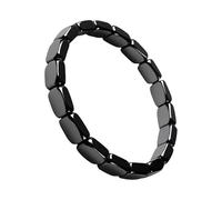 Zegaqae Bracelet en Hématite Bijou,Retrouvez Votre Confiance Bracelet En Hématite - Bijou de Poignet Tenue Formelle Décontractée Cadeau Anniversaire Mariage Cérémonie